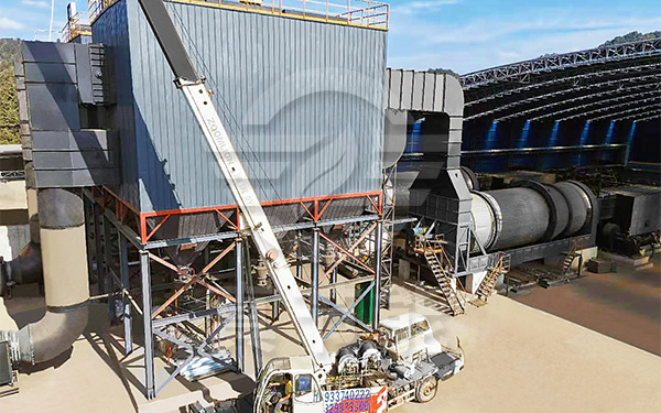 薯渣烘干設(shè)備吊裝現(xiàn)場