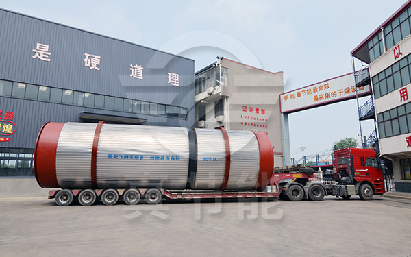 三級多回路棕櫚粕烘干機運輸發(fā)貨